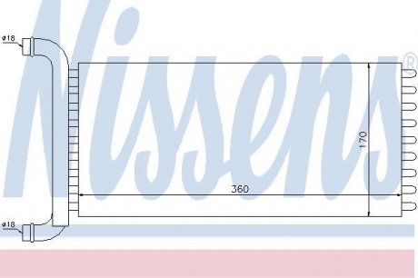 72041 NISSENS Радиатор отопителя mercedes sprinter w 906 (06-) (пр-во nissens)