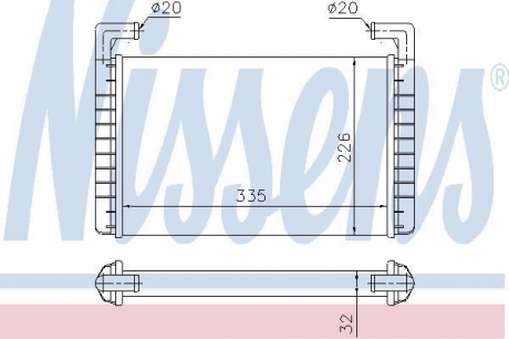 73371 NISSENS Радіатори опалення
