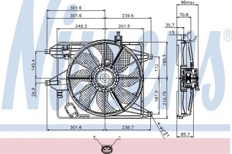 85252 NISSENS Вентилятор