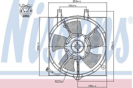 85281 NISSENS Вентилятор радіатора