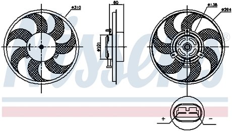 85879 NISSENS Вентилятор радіатора