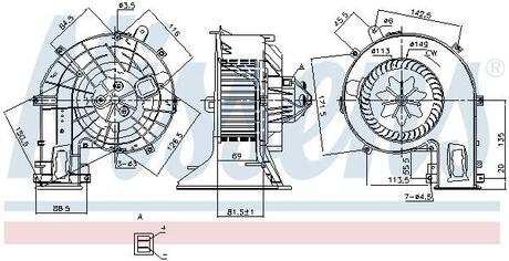 87401 NISSENS Вентилятор салона