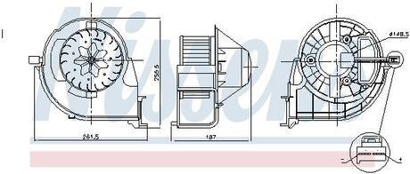 87 802 NISSENS BMW X6 F16-F86 (13-) X6 30dX Крыльчатка