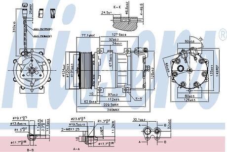 890022 NISSENS Компрессор кондиціонера