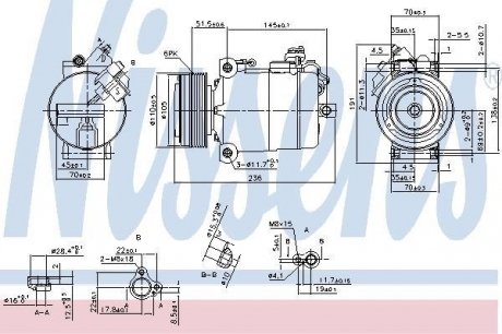 890043 NISSENS Компрессор кондиционера