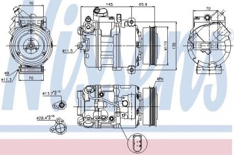 89023 NISSENS Компрессор, кондиционер