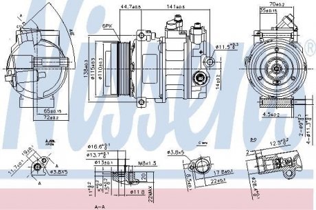 890304 NISSENS Компрессор