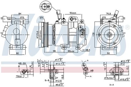 890684 NISSENS Компрессор кондиціонера