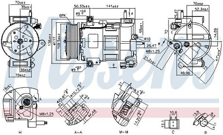 Компресор кондиціонера NISSENS 890758