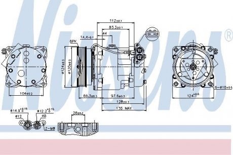 89203 NISSENS Компрессор кондиціонера