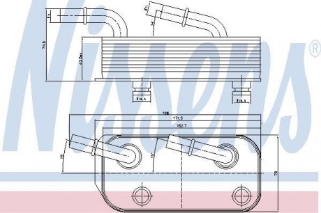 90658 NISSENS Масляный радиатор, двигательное масло