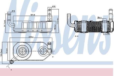 90708 NISSENS Радиатор масляний