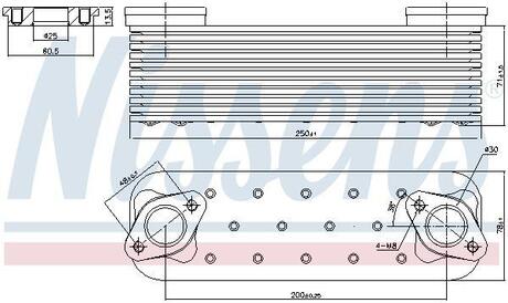 90827 NISSENS Масляный радиатор