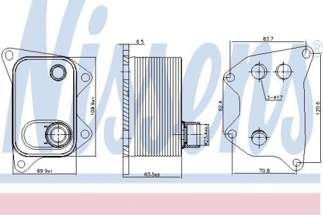 90994 NISSENS Оливний радиатор