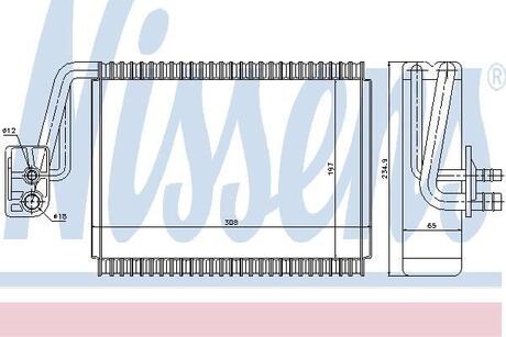 92174 NISSENS Випаровувач, кондиционер