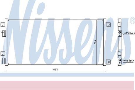 940004 NISSENS Радиатор кондиціонера