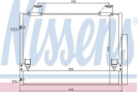 940083 NISSENS Радиатор кондиціонера