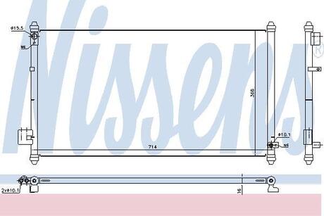 940502 NISSENS Радиатор кондиціонера