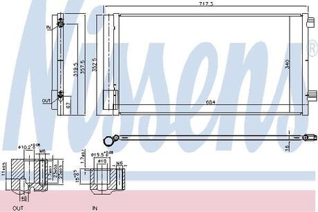 940678 NISSENS Радиатор кондиціонера