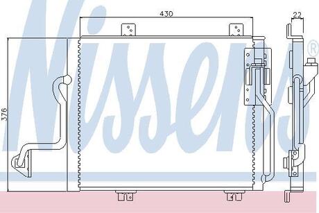 94240 NISSENS Радиатор кондиціонера