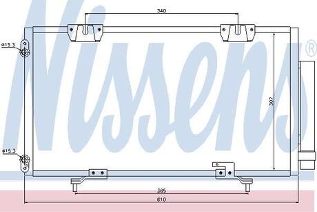 94540 NISSENS Радиатор кондиціонера