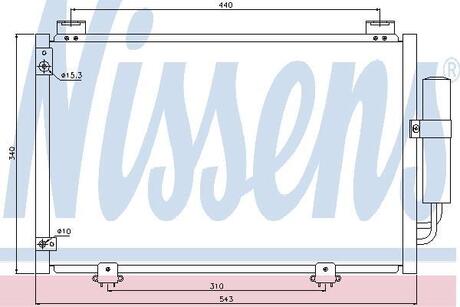 94581 NISSENS Радиатор кондиціонера