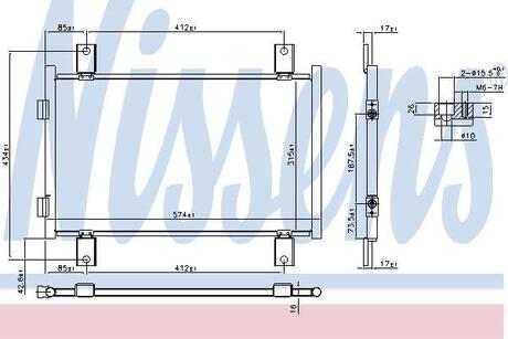 94712 NISSENS Радиатор кондиціонера
