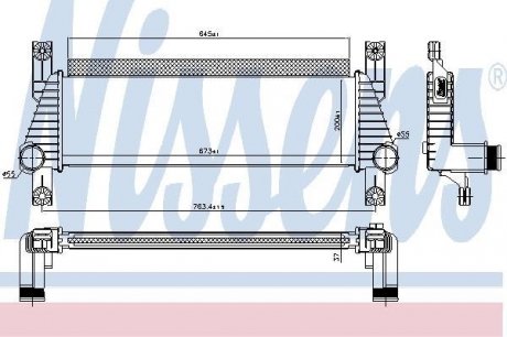 96222 NISSENS Радиатор наддуву