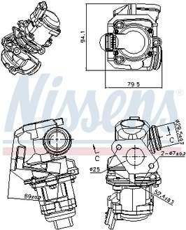 98150 NISSENS Клапан рециркуляціі ВГ (EGR)