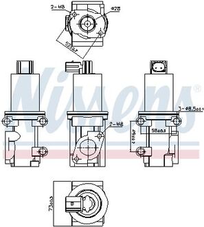 98185 NISSENS Клапан зворотній ALFA ROMEO FIAT LANCIA