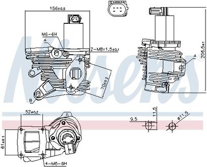 98189 NISSENS Клапан зворотній RENAULT