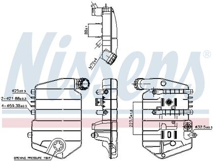 996024 NISSENS Розширювальний бак охолодження