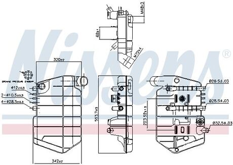 996032 NISSENS Розширювальний бак охолодження