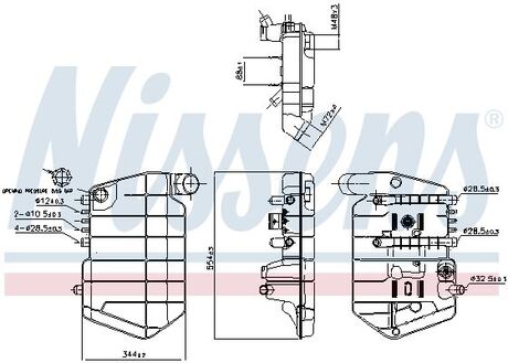 996042 NISSENS Розширювальний бак охолодження