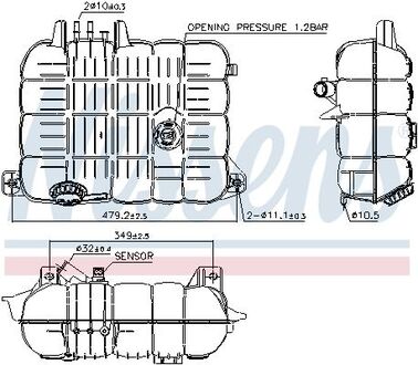 996069 NISSENS Расширительный бачок VOLVO FH II 12-