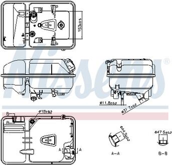 996074 NISSENS Розширювальний бак охолодження