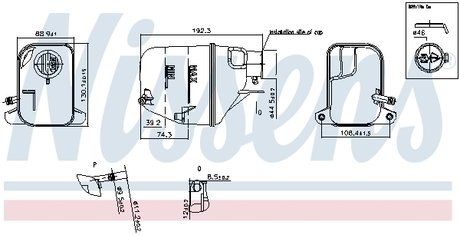 996168 NISSENS Бачок розширювальний
