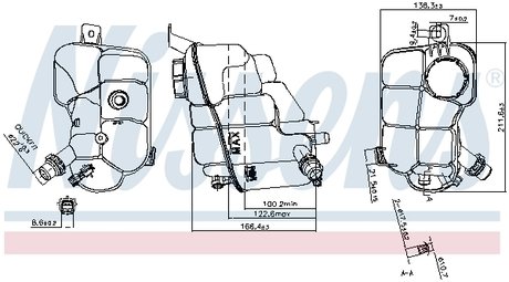 996230 NISSENS Бачок розширювальний