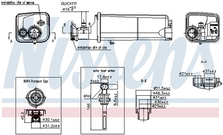 996261 NISSENS Розширювальний бак охолодження