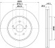 Диск тормозной передний Lexus RX 300, 400h, 350 (03-08) (ND1018K) NISSHINBO