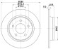 Диск тормозной задний Mazda 3, 5 2.0, 2.2, 2.3, 2.5 (05-) (ND5017) NISSHINBO