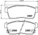 Колодки тормозные дисковые передние Chevrolet Cruze 1.3, 1.5 (00-08) (NP1023) NISSHINBO