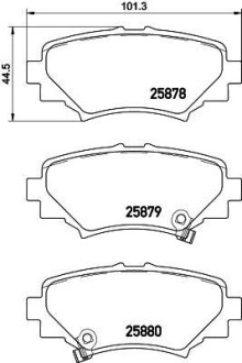 Колодки тормозные дисковые Mazda 3 (BM, BN) (13-) Nisshinbo NP5035