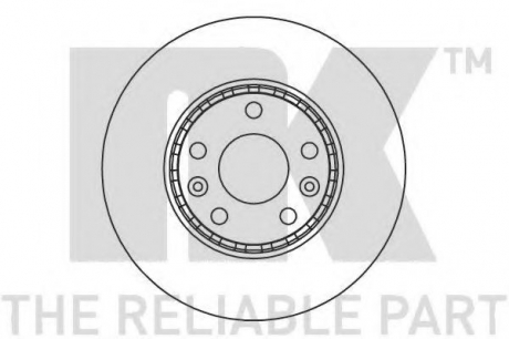 203971 NK Диск тормозной перед. Renault LagunaI, III, Megane III, Grand Scenic III 1.4-2.0 09-