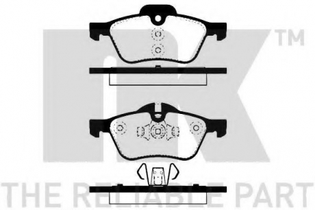 224020 NK К-кт перед. гальм. колодок Mini Cooper 1.6 16V (ATE) 01-/BMW Mini 04-