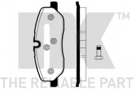 224030 NK Тормозные колодки дискові перед. Landrover Discovery 04-/Range Rover Sport 05-