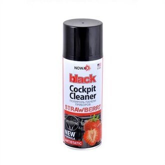 NX00204 nowax Полироль панели приборов NOWAX 200 мл Black Cockpit Cleaner Strawberry Клубника (NX00204)