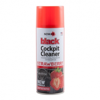 NX00454 nowax Полироль панели приборов NOWAX 450 мл Black Cockpit Cleaner Strawberry Клубника (NX00454)