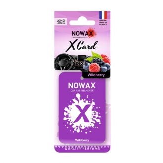 NX07539 nowax Ароматизатор на зеркало NOWAX X Card Wildberry (NX07539)