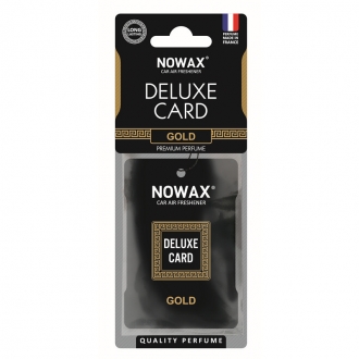 NX07731 nowax Ароматизатор целлюлозный 6 г Nowax Delux Card Gold (NX07731)